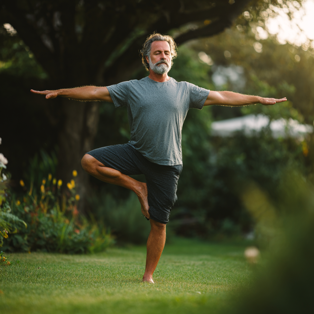 Jóga meditáció nyugodt környezetben